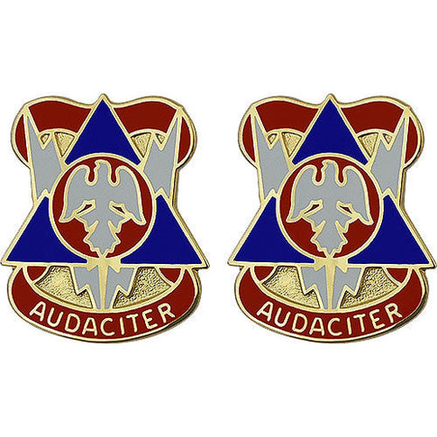 78th Training Division Unit Crest (Audaciter) - Sold in Pairs