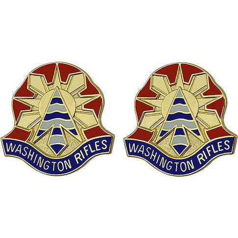 81st Armored Brigade Combat Team Unit Crest (Washington Rifles) - Sold in Pairs