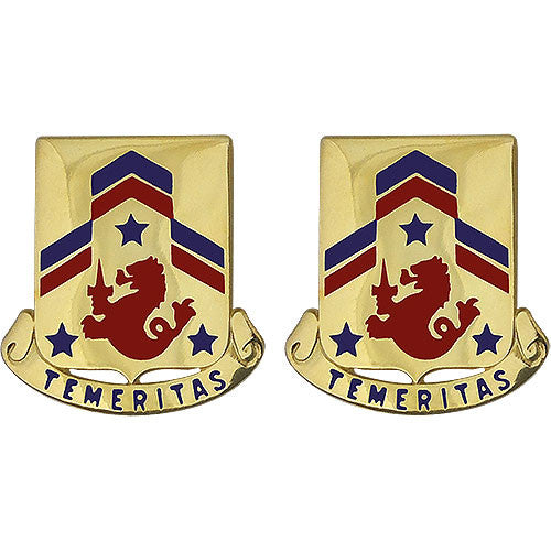 82nd Cavalry Regiment Unit Crest (Temeritas) Army Unit Crests 