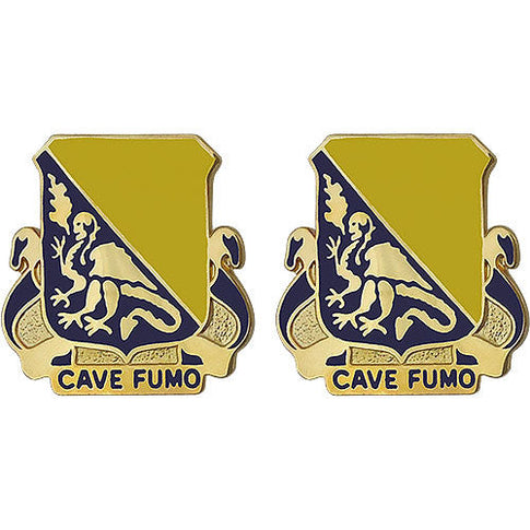 84th Chemical Battalion Unit Crest (Cave Fumo) - Sold in Pairs