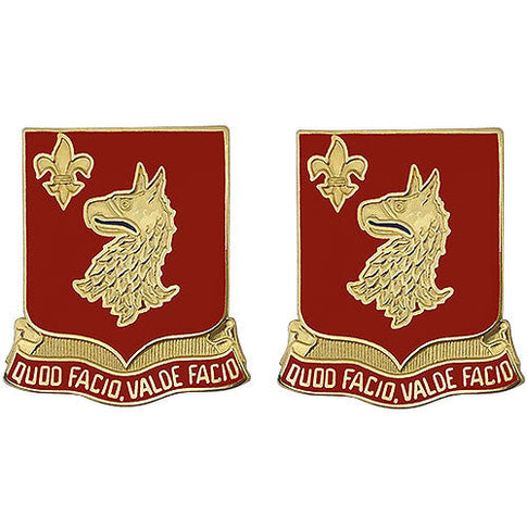84th Regiment Unit Crest (Quod Facio, Valde Facio) - Sold in Pairs