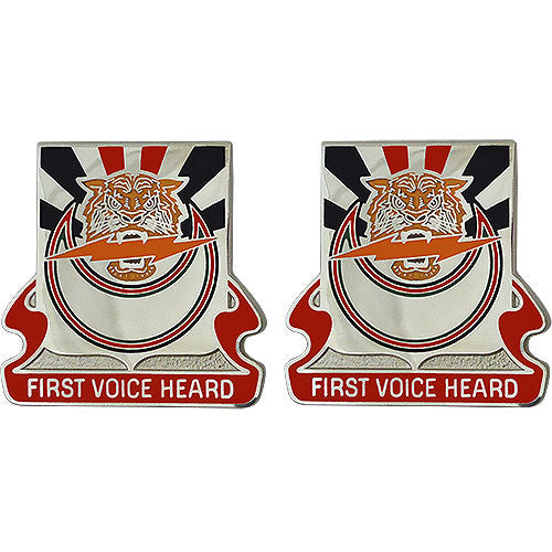 86th Signal Battalion Unit Crest (First Voice Heard) Army Unit Crests 