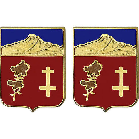 89th Regiment Unit Crest (No Motto) - Sold in Pairs