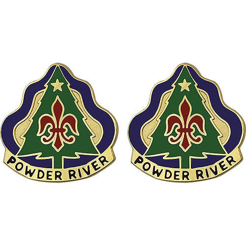 91st Training Division Unit Crest (Powder River) Army Unit Crests 