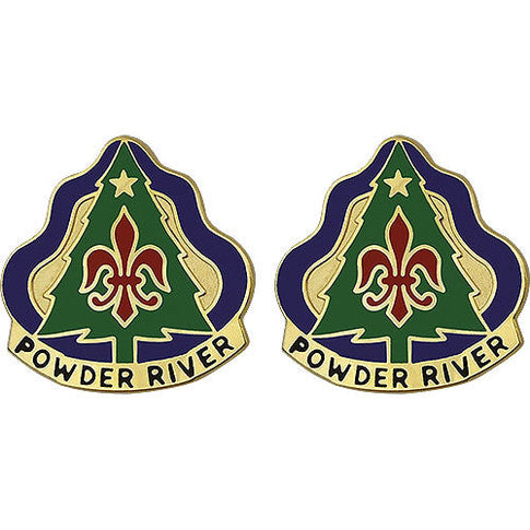 91st Training Division Unit Crest (Powder River) - Sold in Pairs