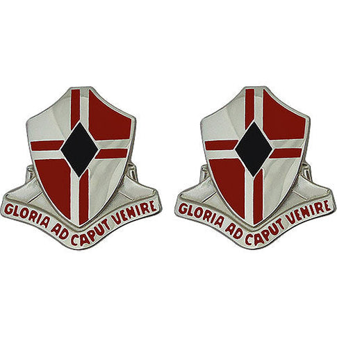 92nd Engineer Battalion Unit Crest (Gloria Ad Caput Venire) - Sold in Pairs