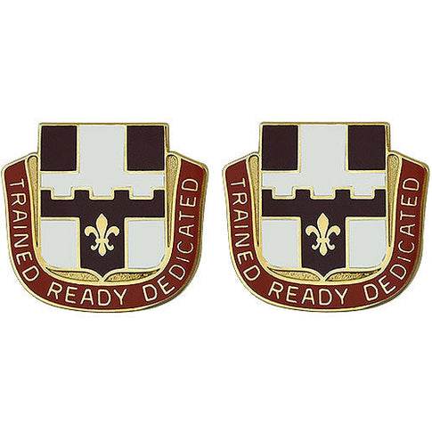 93rd Medical Battalion Unit Crest (Trained Ready Dedicated) - Sold in Pairs