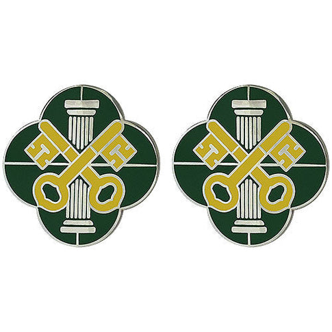 93rd Military Police Battalion Unit Crest (No Motto) - Sold in Pairs