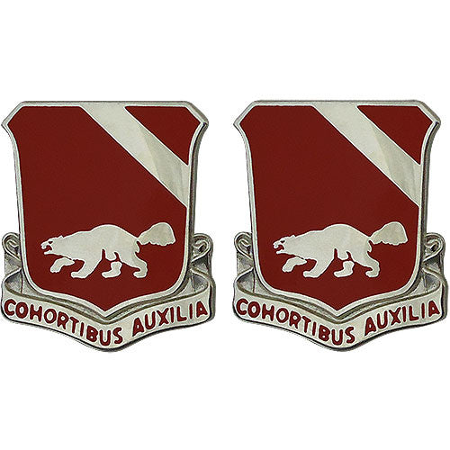 94th Engineer Battalion Unit Crest (Cohortibus Auxilia) Army Unit Crests 
