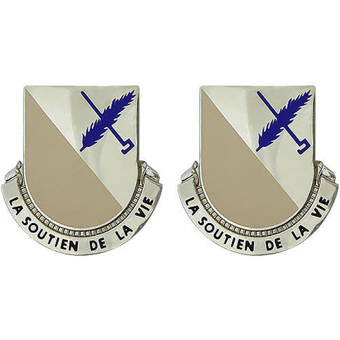 94th Brigade Support Battalion Unit Crest (La Soutien De La Vie) - Sold in Pairs