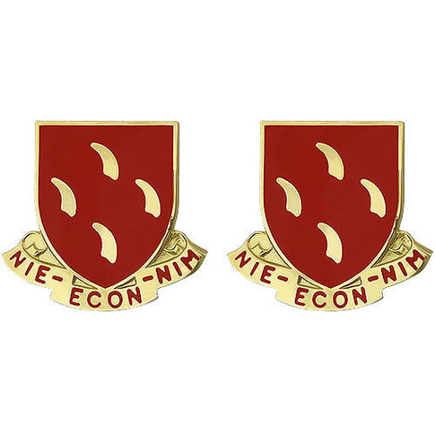 95th Regiment Unit Crest (Nie - Econ - Nim) - Sold in Pairs