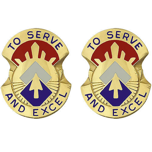 96th Sustainment Brigade Unit Crest (To Serve and Excel) Army Unit Crests 