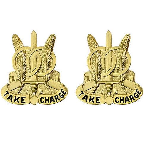 97th Military Police Battalion Unit Crest (Take Charge) - Sold in Pairs