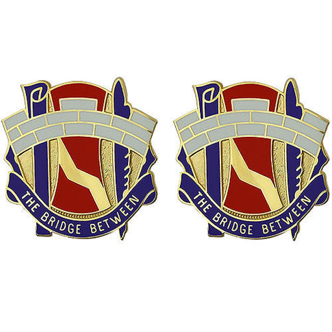 98th Civil Affairs Battalion Unit Crest (The Bridge Between) - Sold in Pairs