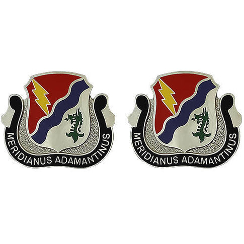 98th Cavalry Regiment Unit Crest (Meridianus Adamantinus) - Sold in Pairs