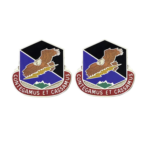 100th Missile Defense Brigade Unit Crest (Contegamus Et Cassamus) - Sold in Pairs