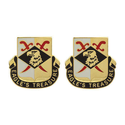 101st Finance Battalion Unit Crest (Eagle's Treasure) - Sold in Pairs