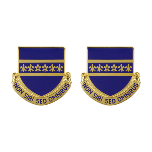 126th Support Battalion Unit Crest (Non Sibi Sed Omnibus) - Sold in Pairs