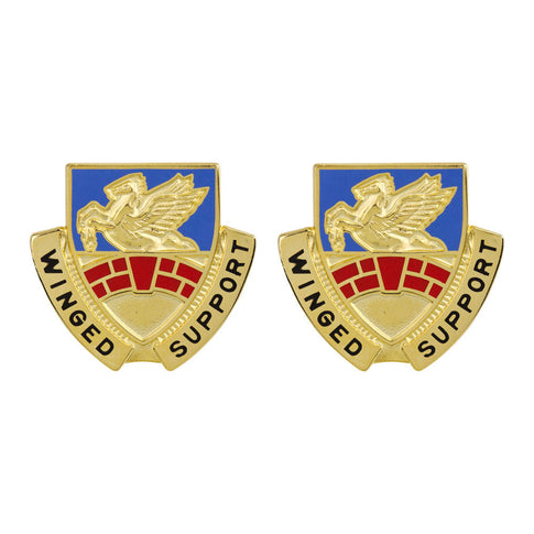 104th Aviation Regiment Unit Crest (Winged Support) - Sold in Pairs
