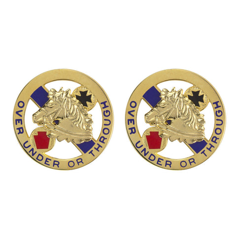 104th Cavalry Regiment Unit Crest (Over Under or Through) - Sold in Pairs