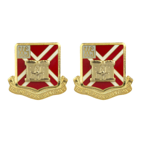 105th Field Artillery Regiment Unit Crest (Ils Ne Passeront Pas) - Sold in Pairs