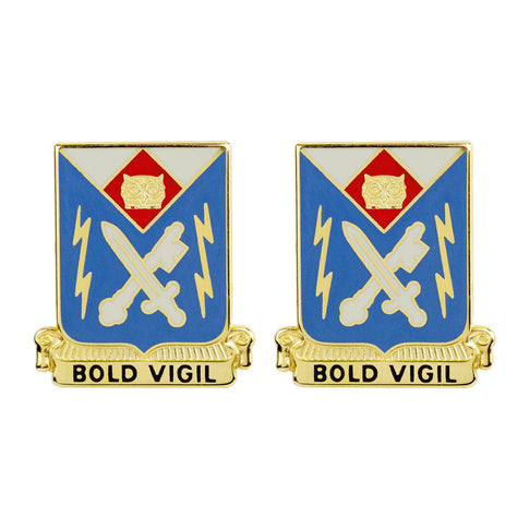105th Military Intelligence Battalion Unit Crest (Bold Vigil) - Sold in Pairs