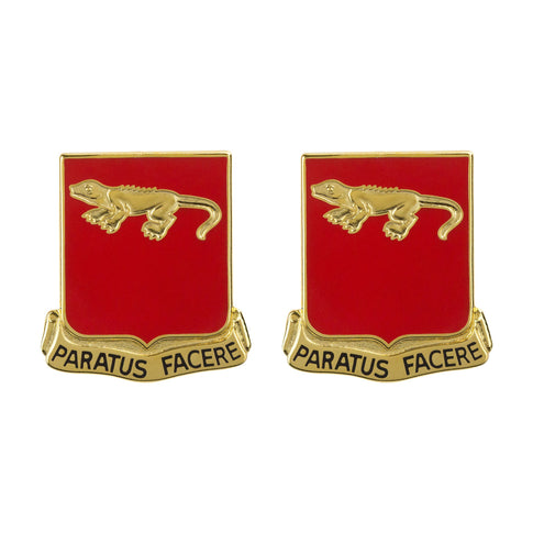 75th Field Artillery Regiment Unit Crest (Paratus Facere) - Sold in Pairs