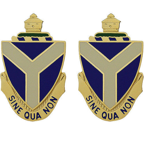 108th Sustainment Brigade Unit Crest (Sine Qua Non) - Sold in Pairs