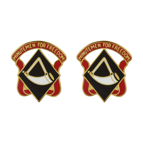 111th Engineer Brigade Unit Crest (Minutemen for Freedom) - Sold in Pairs