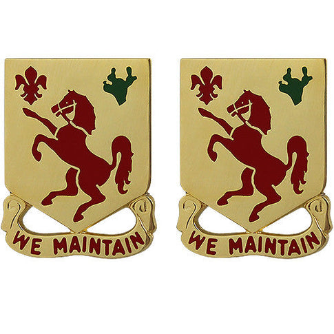 113th Cavalry Regiment Unit Crest (We Maintain) - Sold in Pairs