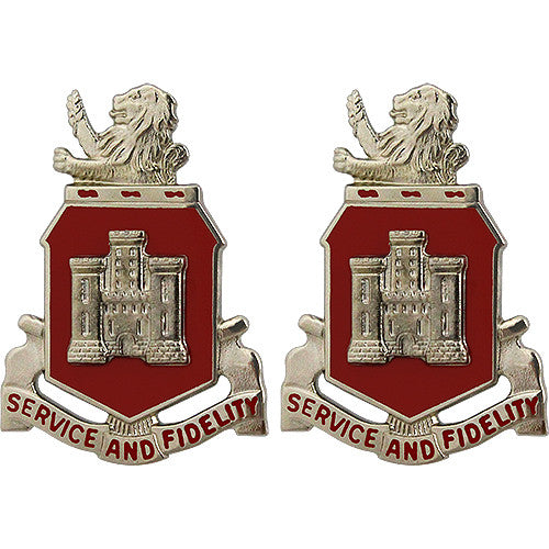 113th Engineer Battalion Unit Crest (Service and Fidelity) Army Unit Crests 