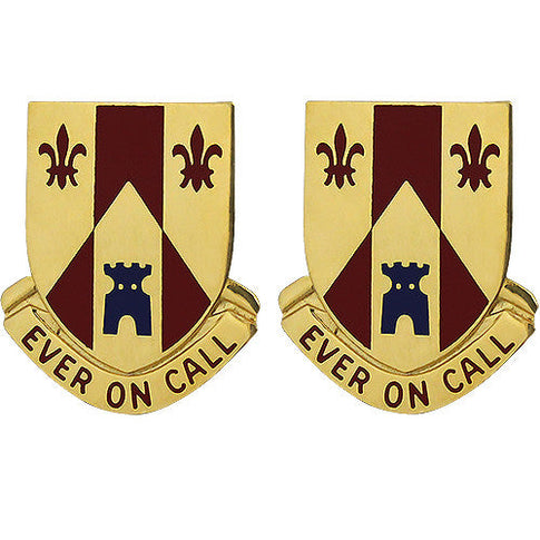 115th Field Artillery Regiment Unit Crest (Ever on Call) - Sold in Pairs