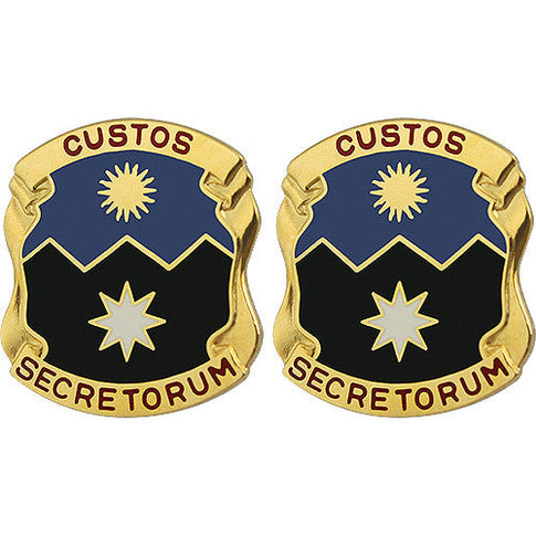 115th Military Intelligence Group Unit Crest (Custos Secretorum) - Sold in Pairs
