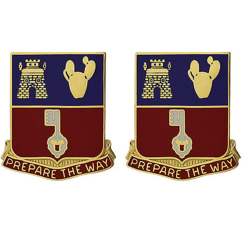116th Engineer Battalion Unit Crest (Prepare the Way) - Sold in Pairs