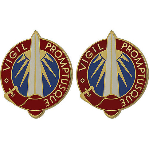 116th Military Intelligence Group Unit Crest (Vigil Promptusque) - Sold in Pairs