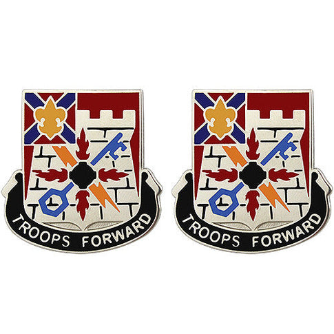 Special Troops Battalion, 116th Infantry Brigade Combat Team Unit Crest (Troops Forward) - Sold in Pairs