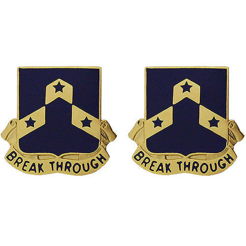 117th Regiment Unit Crest (Break Through) - Sold in Pairs