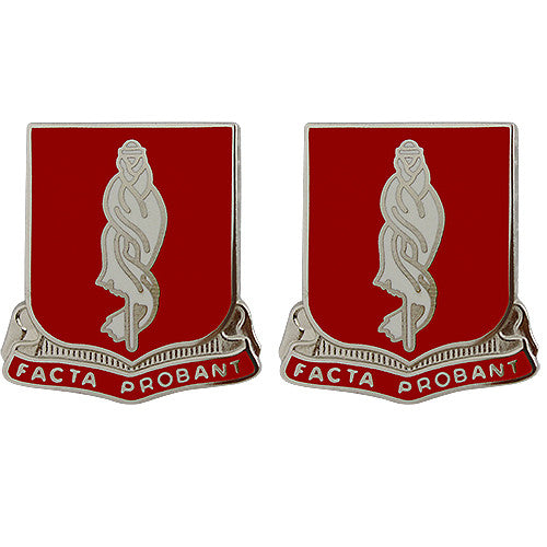 118th Military Police Battalion Unit Crest (Facta Probant) Army Unit Crests 