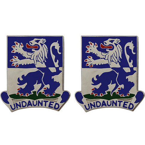 119th Infantry Regiment Unit Crest (Undaunted) - Sold in Pairs