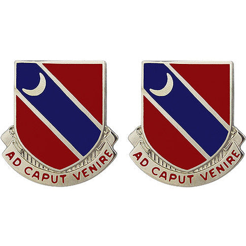 122nd Engineer Battalion Unit Crest (Ad Caput Venire) - Sold in Pairs