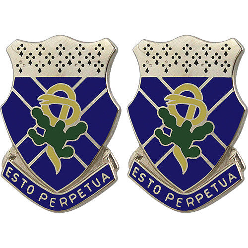 123rd Armor Regiment Unit Crest (Esto Perpetua) Army Unit Crests 