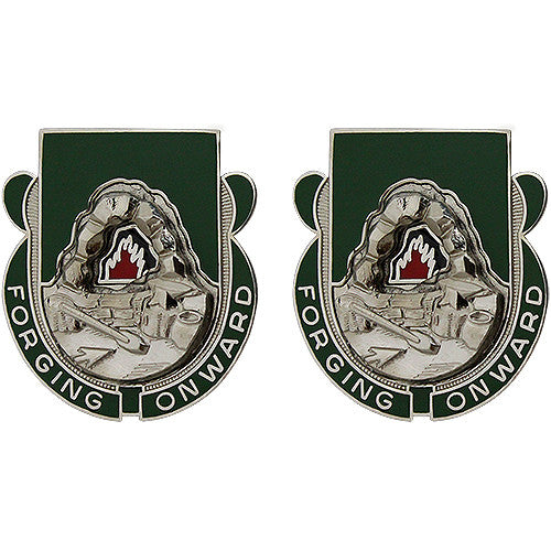 123rd Support Battalion Unit Crest (Forging Onward) Army Unit Crests 