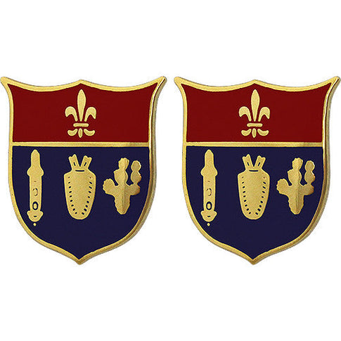 125th Field Artillery Regiment Unit Crest (No Motto) - Sold in Pairs