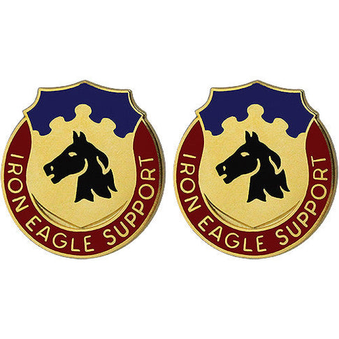 127th Support Battalion Unit Crest (Iron Eagle Support) - Sold in Pairs