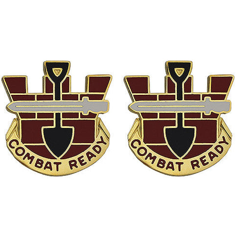 130th Engineer Brigade Unit Crest (Combat Ready) - Sold in Pairs