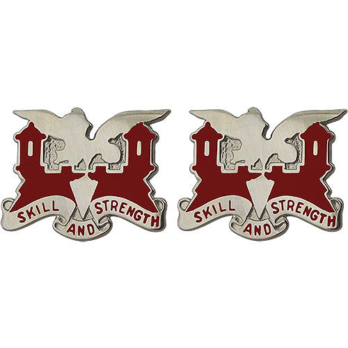130th Engineer Battalion Unit Crest (Skill and Strength) Army Unit Crests 
