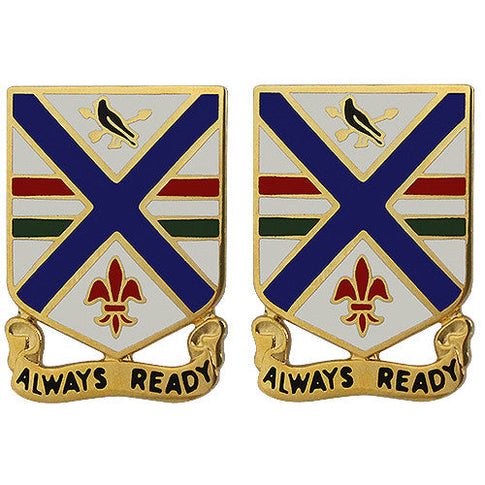 130th Infantry Regiment Unit Crest (Always Ready) - Sold in Pairs