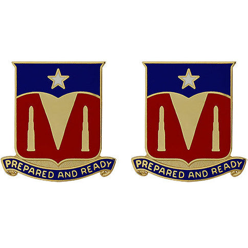 131st Signal Battalion Unit Crest (Prepared and Ready) - Sold in Pairs