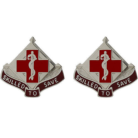 131st Surgical Hospital (MASH) Unit Crest (Skilled to Save) - Sold in Pairs