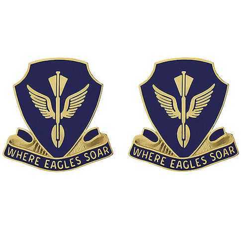 132nd Aviation Battalion Unit Crest (Where Eagles Soar) - Sold in Pairs